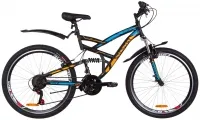 Велосипед 26" Discovery CANYON Vbr 2019 черно-синий с оранжевым (м)