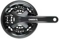 Шатуни Onride Trio 850P, 22/32/42T, під квадрат, L170мм, black