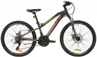Велосипед 24" Formula BLACKWOOD 1.0 DD серо-красно-оранжевый (матовый) (2020)