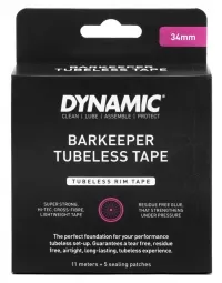 Ободная лента Dynamic Barkeeper Tubeless Tape для бескамерных ободов 34mm, 11м