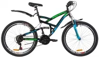 Велосипед 26" Discovery CANYON Vbr 2019 черно-синий с зеленым