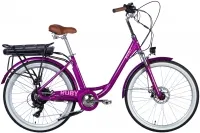 Велосипед 26" Dorozhnik eRUBY DD FR 36B 12.5А*г 500Вт (2025) пурпурний