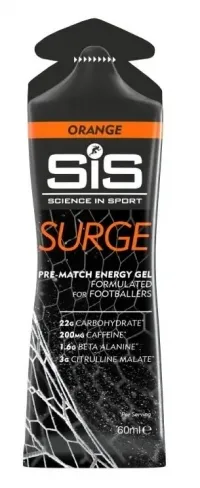 Гель энергетический SiS Surge Gel + Caffeine 60ml, Orange
