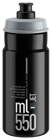Фляга ELITE Jet, 550ml, black/grey