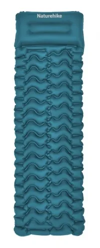 Матрас надувной Naturehike CNK2550WS019, 65 мм, с мешком для надувания, blue