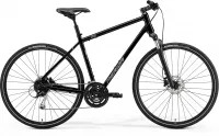 Велосипед 28" Merida CROSSWAY 100 (2021) glossy black(matt silver)
