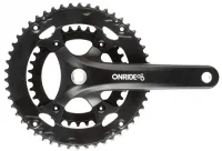 Шатуны Onride Duet 910, 34/50T BCD, под квадрат, L175мм, black
