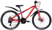 Велосипед 24" Discovery FLINT AM DD (2022) красный (м) с крыльями