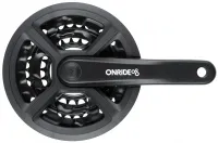 Шатуни Onride Trio 810P, 22/32/42T, під квадрат, L170мм, black