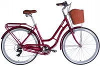 Велосипед 28" Dorozhnik CORAL Vbr FR (2025) рубіновий