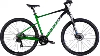 Велосипед 29" Leon TN 100 HDD (2025) чорний з зеленим