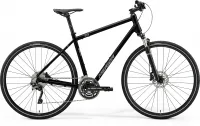Велосипед 28" Merida CROSSWAY 500 (2021) glossy black(matt silver)