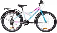 Велосипед 24" Discovery FLINT MC Vbr 2019 бело-голубой с розовым