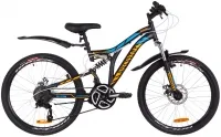 Велосипед 24" Discovery ROCKET DD 2019 черно-оранжевый с синим (м)