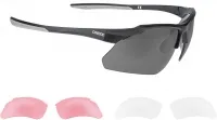 Очки ONRIDE Joy матово-черные с линзами дымчатые Mirror (17%); HD pink (37%); прозрачные (100%)
