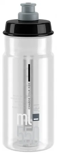 Фляга ELITE Jet, 550ml, clear/grey