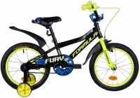 Велосипед 16" Formula FURY (2021) чорно-жовтий