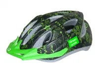 Шлем детский Green Cycle Fast Five размер 50-56см черно-зеленый