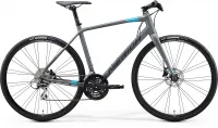 Велосипед 28" Merida SPEEDER 100 (2021) matt cool grey(blue/red)