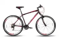 Велосипед PRIDE CROSS 1.0 2016 черно-красный матовый