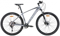Велосипед 29" Leon TN-60 AM HDD (2022) серый с черным и синим (м)