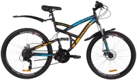 Велосипед 26" Discovery CANYON DD 2019 черно-синий с оранжевым (м)