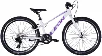 Велосипед 24" Leon Junior Vbr CS (2025) білий з бузковим