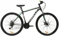Велосипед 29" Formula THOR 1.0 DD чорно-зелений (матовий) (2020)