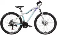 Велосипед 27.5" Formula MYSTIQUE 1.0 AM DD (2021) бело-бирюзовый с фиолетовым