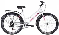 Велосипед 26" Discovery PRESTIGE WOMAN (2021) бело-фиолетовый с черным