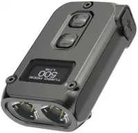 Ліхтар ручний наключний Nitecore TINI 2 (2xOSRAM P8, 500 лм, 5 реж., USB Type-C), grey