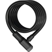 Замок трос спиральный ABUS 6512K/180 Booster Black SCMU