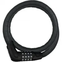 Замок панцирный трос ABUS 6615C/85 Tresor Black SCMU