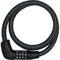 Замок панцирный трос ABUS 6615C/120 Tresor Black SCMU