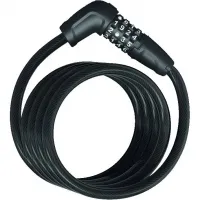 Замок трос спиральный ABUS 5510C/180 Numero Black SCMU