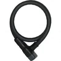Замок панцирный трос ABUS 6615K/85/15 Microflex Black SCLL