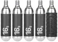 Картридж (балон) Topeak 16G Threaded CO2 Cartridge, 5pcs/package w/Silicon Rubber Protective Sleeve