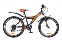 Велосипед 24" Formula Stormy, черно-оранжевый с синим матовый 2018