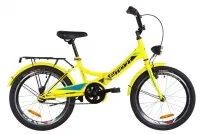 Велосипед 20" Formula SMART 2019 желтый, с багажником, крылом и фонарём