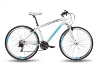 Велосипед PRIDE CROSS 1.0 LADY 2016 бело-синий матовый