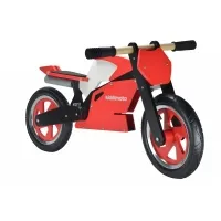 Беговел 12" Kiddy Moto Superbike деревянный, красно-белый