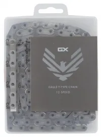 Цепь SRAM GX T-Type Eagle SolidPin 12-speed, 126 links, Powerlock, silver