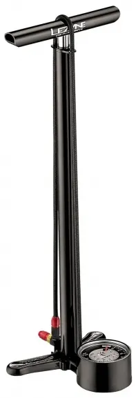 Насос напольный Lezyne CNC FLOOR DRIVE, 220psi (15 bar), ABS-1 Pro Chuck, 3,5" манометр, черный