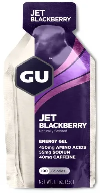 Гель энергетический GU Energy Jet Blackberry, 32 г (40 мг кофеина)