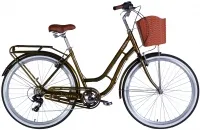 Велосипед 28" Dorozhnik CORAL Vbr FR (2025) болотно-зелений