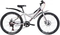 Велосипед 24" Discovery FLINT DD (2021) серебристый