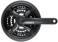 Шатуни Onride Trio 840P, 28/38/48T, під квадрат, L170мм, black