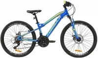 Велосипед 24" Formula BLACKWOOD 1.0 DD синьо-жовто-салатовий (2020)