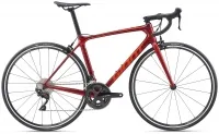 Велосипед 28" Giant TCR Advanced 2 KOM (2020) metallic red