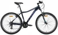 Велосипед 26" Leon HT-LADY AM Vbr (2022) черный с сиреневым (м)